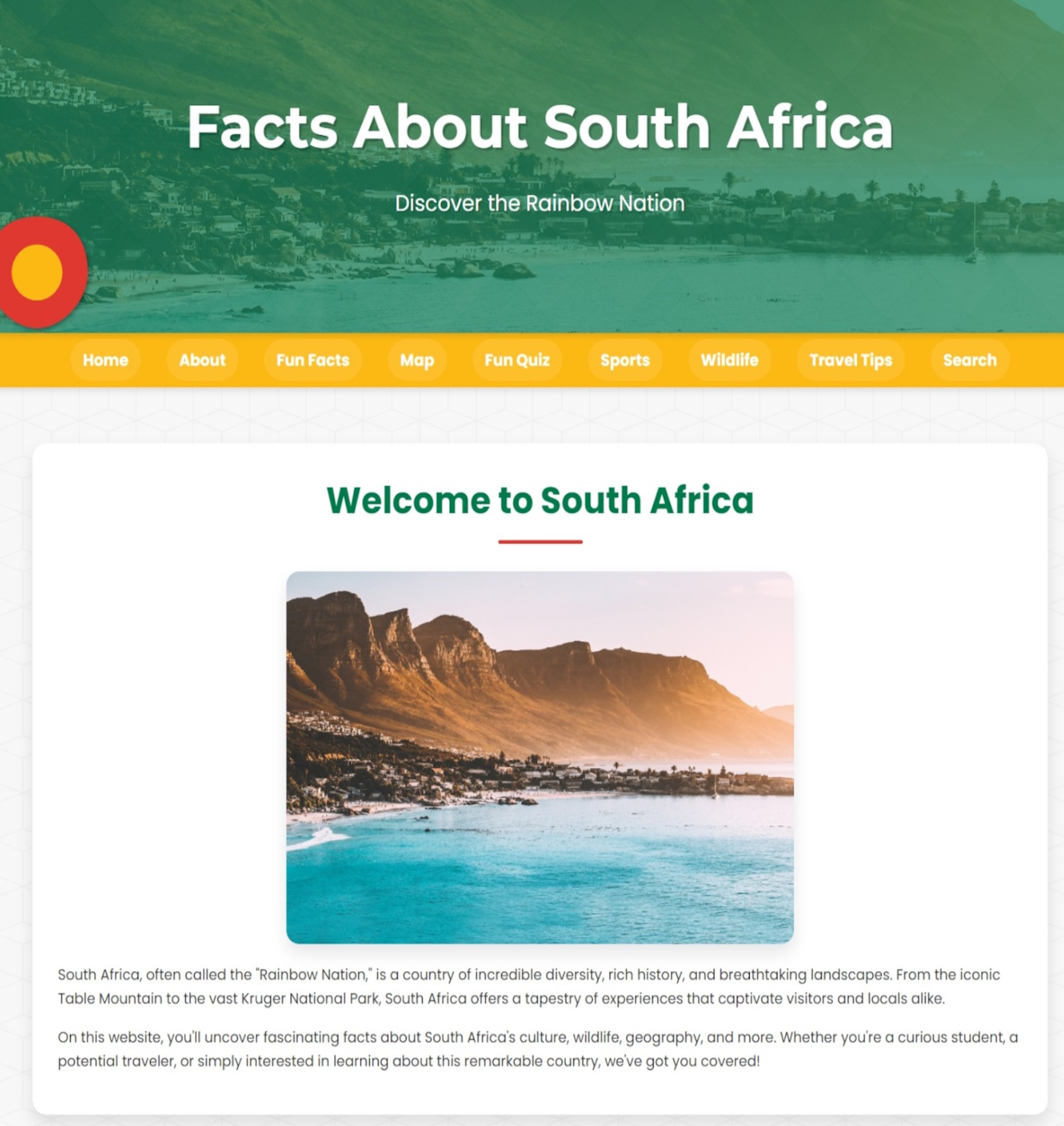 South Africa Website